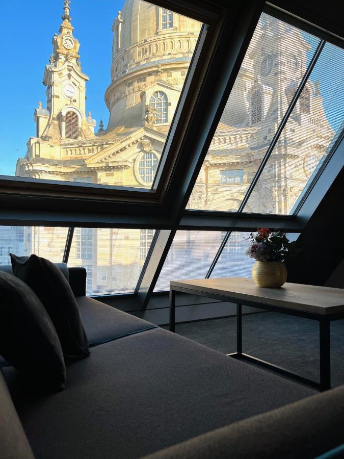 Familienapartment Mit Panoramablick Zur Frauenkirche Dresde Extérieur photo
